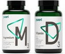Puori Vitamin D3 a hořčík zink doplněk Bundle pro zdravé svalové funkce, zdraví kostí, imunitní podpora a kalcium-Non- GMO a gluten- bez