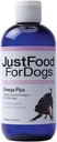 JustFoodForDogs Omega Plus Premium rybí olej pro psy Omega 3 dodatek, tekutý, 8 oz