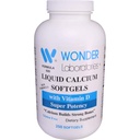 Wonder Laboratories Liquid vápníku Softgels CLAS124; w / Vitamin D3 Super potence