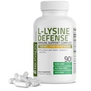 Bronson L- Lysinová obranná imunitní podpora Komplex 1500 MG L- Lysin Plus Olive Leaf, Česnek, Vitamin C a zinek - Non- GMO, 90 Vegetariánské kapsle