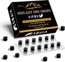 Shilajit Dry Drops, Shilajit dodatek, 36000 Mg Organic Shilajit Maximální potenciál, Energy Booster, Gold Grade Nature Shilajit pro podporu energie, 1 balíček 60 Počítání