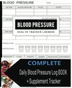 Blood Pressure Journal 7.5 "x9.25" 150 stránek [s doplňkem Tracker] Blood Pressure Log Book for Daily Tracking