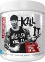 Rich Piana 5% Nutrition Kill It Pre Workout Powder w / Creatine, Jitter- Free Caffeine, NO-Booster, Beta Alanin, L-Citrulline for Focus, Pump, Endurance, Recovery 13.23 oz, 30 Srvgs (Blueberry Lemonade)