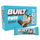 Postaven Bar, Puff Protein Bary, Kokosový Puff, 17g Protein Snacks, On-The- Bary, Pouze 140 kalorií, 6g cukru, kolagen, gluten zdarma, 12 Počet