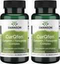 Swanson Controlled Release Curqfen Curcumin / Fenugreek Complex 60 Veg Kapsle (2 balení)