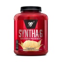 BSN SYNTHAT- 6 syrovátkové bílkoviny prášek, micelární kasein, mléčný protein izolát prášek, vanilková zmrzlina, 5 liber, 48 porcí (balení po 1) - balíček květen Vary