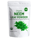 Iyasa Holistics Organic Neem Powder Ayurveda bylina a superfood, podporuje krev a vyčištění jater, podporuje zdravé vlasy a čistou pleť, Resealable Bag 16 oz / 453g