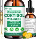 Cortisol doplňky pro ženy a muže, 16-in-1 Cortisol Reducer Detox Manager w. Magnesium, Ksm-66 Ashwagandha, L-Theanine, Rhoddiola, Fosfatidylserine pro dolní kortizol, Recess Mood, Focus Support