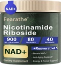 Lipozomální nikotinamid Ribosid - NAD + Doplněk s Resveratrol a Quercetin - NAD Nikotinamid Riboside Resveratrol 900mg pro antiaging, Energy, Focus - 80 Kapsle, 40 Days Supply