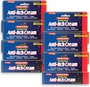 Natureplex Maximum Relief Medicated Anti- Itch Cream 1.5oz (6 Pack) - Rychlá úleva pro vyrážky, Bites, Sunburn, Cuts, Burns, Poison Ivy & More - Chlazení Menthol & Pramoxine - Made in USA