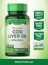 Příroda je pravda norský Cod Játra olej dietní dodatek - 100 Softgels, balení po 6