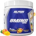 Alfa Supps Amino NRG + BCAA Amino Energy Recovery Powder - Hydration Blend with Electrolytes - Focus Blend for Optimal Performance Support in Men & Women (30 Servings, Peachy Mango)