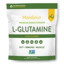 MariGold čistý bez příchutí L- glutamin prášek - Zdravý Gut, imunitní, a svalové podpory, Non- GMO, gluten zdarma, Soy & Alergen zdarma (5g / 5000mg na podání)