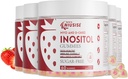 Inositol Gummies, Inositol dodatek s Myo- Inositol & D- Chiro Inositol + vitamin D3, Ideální 40: 1 poměr, s hořčík Glycinát 400mg, podporuje Pravidelný cyklus pro ženy, Vegan, 5 Pack