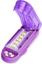 ONE PIX Pill Cutter Splitter pro malé a malé pilulky, Vícenásobné pilulky řezání v čase v polovině se skrytým Sharp nerezové oceli čepele, Purple