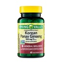 Konvergenční korejské Panax Ginseng Vegetariánské kapsle, 100 mg, 60 Počet