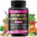 Zolotus Myo-Inositol & D-Chiro Inositol Ideální poměr Inositol dodatek s hořkým Melon, Mléko Thistle, Turmeric, Gymnema, Chasteberry, Ceylon Skořice, Ashwagandha, Berberine - 90 Kapsle