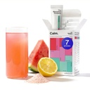 Klidný nápoj Mix - Relaxační pomůcka s hořčíkem, Ashwagandha, L-Theanine, & Vitamin D - Podporuje Cortisol Regulation a Mood for men & Women - Meloun Lemonade Flavor 7 Sticks