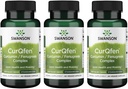 Swanson Controlled Release Curqfen Curcumin / Fenugreek Complex 60 Veg Kapsle (3 balení)