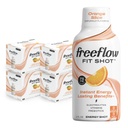 Freeflow Fit Energy Shots, Orange Slice, Natural Caffeine Boost s L- theanine, Ginseng, Vitamíny, Prebiotika, Elektrolyty (24 Počet, 2oz Shots)