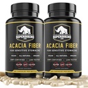 Rychle působící, Organic Acacia Senegal Fiber Kapsle 600pk. Přírodní Soluble Fiber dodatek Pill. Vegan Prebiotic Kapsle.