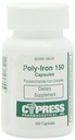 Dietní doplněk - Poly železné kapsle 150 mg (100 víček na láhev) od Cypress Pharmaceutical # 185-01 (2 Lahve se 100 kapslí)