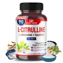 L- Citrulline dodatek Kapsle obohacené L- Arginin, Taurin, Creatine, Tongkat Ali, Fadogia Agrestis pstruh 124; Ultra Nitric Oxide Booster pro svalovou endurance, Stamina & Recovery 124; 180 Kapsle