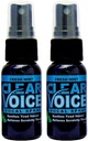 Čirý hlas Orální Krční Spray Zpívání Ease Clarity Soothing Dampier Moisturizer Relief Vocal Eze Reducer Booster Léčba, Vyrobeno v USA, Čerstvý mátový flavor (2 Pack)