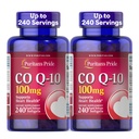 Puritan 's Pride Coenzym CoQ10 100mg, dodatek stravy pro srdeční zdraví, krevní tlak, ústní guma zdraví, a zdravé stárnutí podpora, 240 Rychlé uvolnění Softgels, 2-Pack