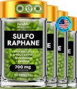 Sulforaphane doplněk Organic Brokolice Spraut 124; stabilizované Sulforaphane Děti & Dospělí 124; z Brokolice Florets & Seeds 124; Organic Sulfur doplňky 480 pilulky 124; 4 balení