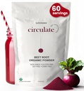 Organic Beet Root Powder - California Grown, 100% USDA Certified Organic - Nitric Oxide Boost, Vegan Superfood for Heart Health Men & Women, Blood Pressure & Energy, Non- GMO (60 Služeb)