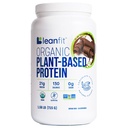 LeanFit Organic Plant- Based Protein Powder, Natural Chocolate Flavor - Vegan, USDA Organic Certified, Soy- Free, Gluten- Free, Dairy- Free, Sugar- Free, Non- GMO - 21g Protein, 18 Servings, 1.58 Pound Tub
