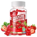 Creatine Monohydrát Žvýkačky Komplex pro muže a ženy - Advanced Formule W / L- Taurin + vitamín B12, Cukr zdarma Žvýkací doplněk, 90 Jahodové žvýkačky