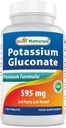 Nejlepší Naturals Draslík Gluconate dodatek 595 Mg Tablet, 250Count