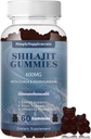 Shilajit Gummies s Ashwagandha a Chaga pro muže a ženy - Shilajit dodatek s Trace Minerály & Fulvic Acid for Energy and Immunity Support, 60 Gummies