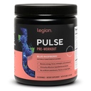 LEGION Pulse Pre Workout - Všechny přírodní oxid dusnatý předcvičení nápoj na zvýšení energie, Creatine Free, přirozeně slazené, Beta Alanin, Citrulline, Alpha GPC (modrá Raspberry)