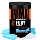 Animal Fury Pre Workout Powder - Blue Ice Pop, 350mg Caffeine, BCAA aminokyseliny, 2g Beta Alanine, Citruline & Tyrosin, Energy, Focus, Síla, Vytrvalost, Předcvičení pro muže a ženy, 30 Služení