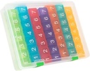 e- Pill 7 krát denně x 7 den Jasné týdenní Pill Organizátor, Vitamin, a medicína Pillbox (Rainbow)