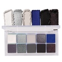 BINGBRUSH 10 Barvy Black Smokey Eyeshadow Palet, Cool Toned Shimmer Glitter Eyeshadow, Natural Neutrální Smokey Shiny Eyeshadow Ultimate Palety, Vibrant Make up Palety Kit