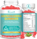 2 Pack Ashwagandha gumové s turmerické GABA energie a imunitní podpora, Jahodová Flavor 120 Cts