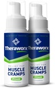 Theraworx Relief for Muscle Cramps Foam Fast- acting Muscle Spasm, Noha Sólith with Magnesium Sulfath - 7.1 oz - 2 Počet