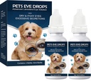 Kataraktové kapky pro psy, psí oční kapky, zlepšení jasnosti vidění, zlepšení oční vize a kataraktů (2 x 10 ml)