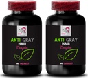 Gray Hair Supplement - Anti Gray Hair Complex - Anti Gray Hair, Natural Color, Obnovení barev, Mladí Glow, Anti Gray Hair Vitamíny, Color Longevity, Dynamic Hair Color 2 Lahve 120 Kapsle