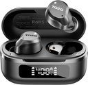 TOZO NC9 Hybridní aktivní hluk Rušení bezdrátových sluchátek, 6 Mics ENC Clear Call, IPX8 vodotěsné, v Uar Bluetooth 5.3 Sluchátka Stereo Bass Ušní Buds 59H Hrací čas s LED displejem 32 EQ přes APP
