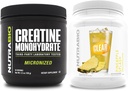 NutraBio Creatine Monohydrát, Neochucené, (150 g) a jasné syrovátkové bílkoviny izolát, (ananasový splash) Doplněk Bundle - Svalová energie, Maximální růst, zotavení, a síla