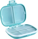 Holii Travel Pill Organizátor, 8 Compartments Přenosný Pouzdro na Pill, Denní Pill Box držet vitamíny, Malé Pill Kontejner pro Pocket Purse Medicine Organizátor