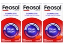 Feosol Bifera HIP & PIC Iron Supplement, Kompletní - 30 kapslí, balení po 3 ks