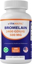 Vitamatic Bromelain dodatek 500mg - 2400 GDU / g - 180 Kapsle
