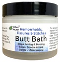 Urban Reef Butt Bath! Hemoroidy, trhliny a stehy. Pomáhá svědit a pálit. Clean, Soothe & Calm. Easy Sitz Bath! Rychlá pomoc! Jemná mořská sůl Soak. Jemný, efektivní, 100% přírodní
