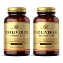 Solgar Cod Jaterní olej - 100 Softgels - Poskytuje vitaminy A & D - Non- GMO, gluten zdarma - 100 Služeb
